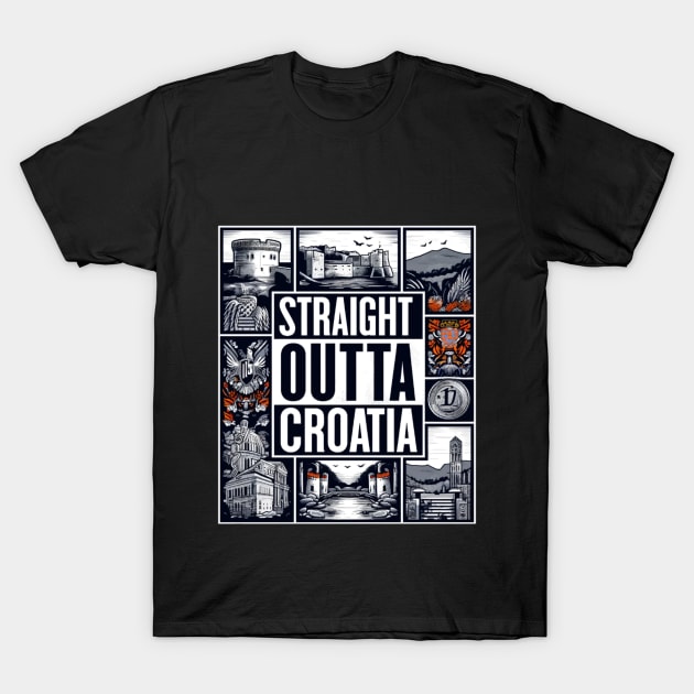 Straight Outta Croatia T-Shirt by Straight Outta Styles